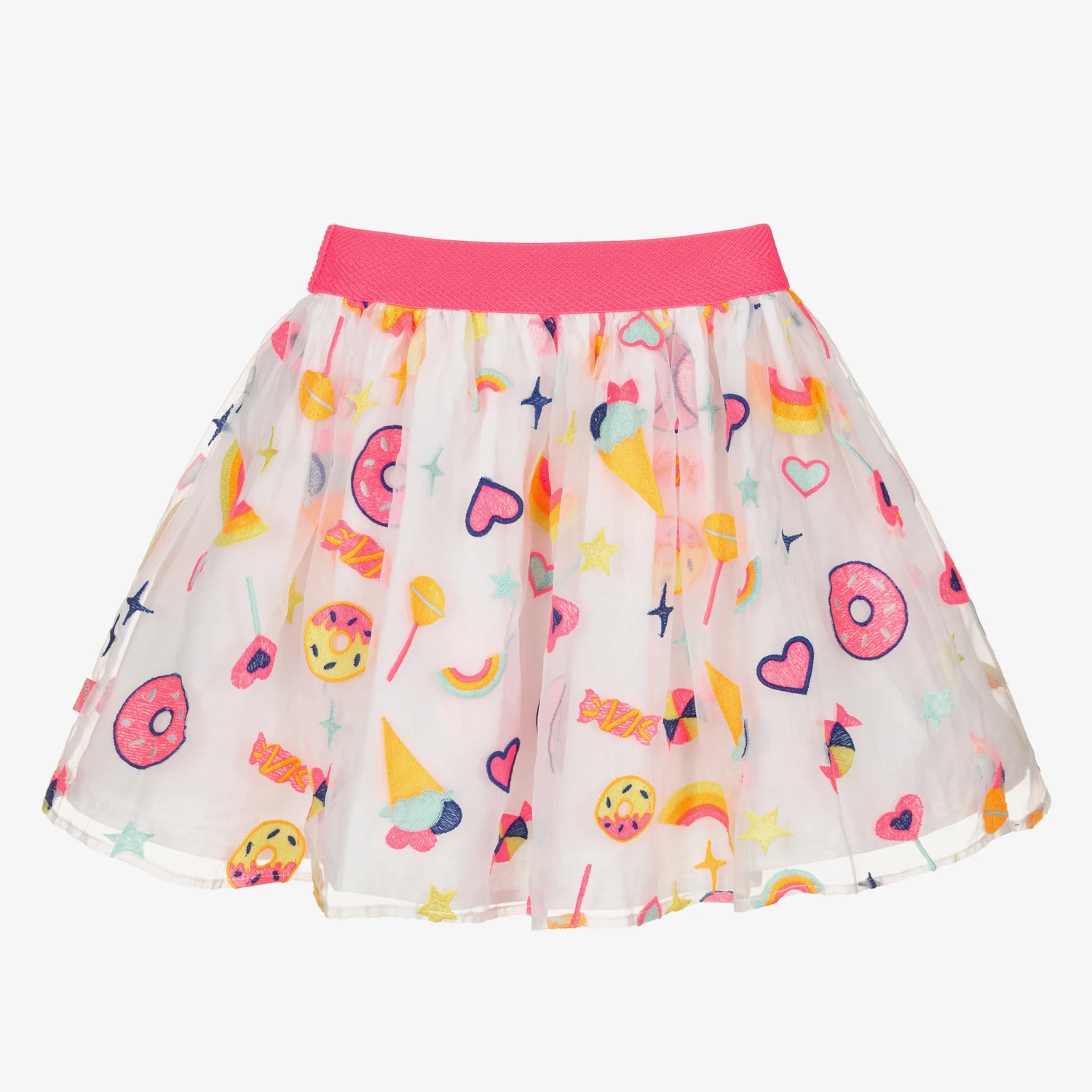 Billieblush Girls White Organza Skirt 5 Billieblush Girls White Organza Skirt - Image 3