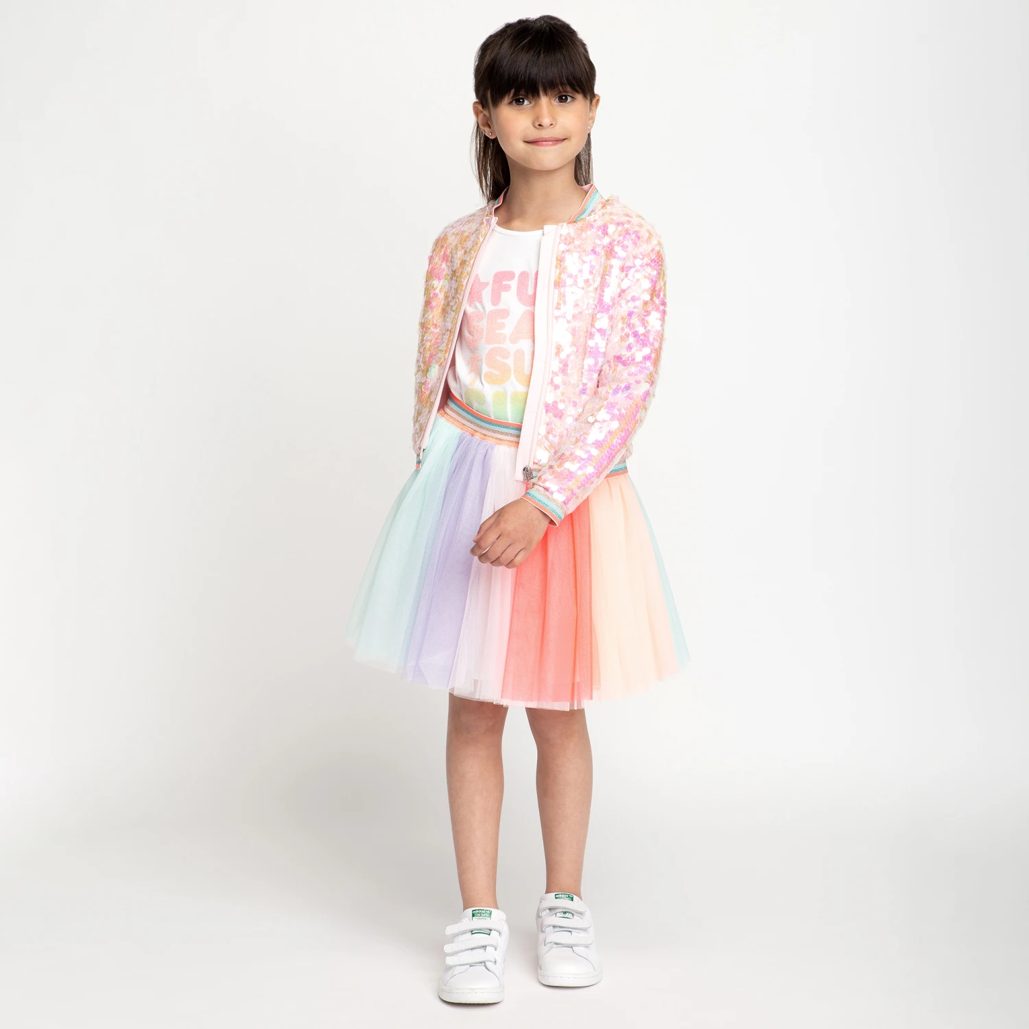 Billieblush Girls White Polycotton T-Shirt 4 Billieblush Girls White Polycotton T-Shirt - Image 2