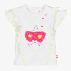 Billieblush Girls White Ruffle T-Shirt