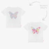 Billieblush Girls White Sequin Butterfly T-Shirt