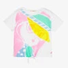 Billieblush Girls White Tie Knot Cotton T-Shirt