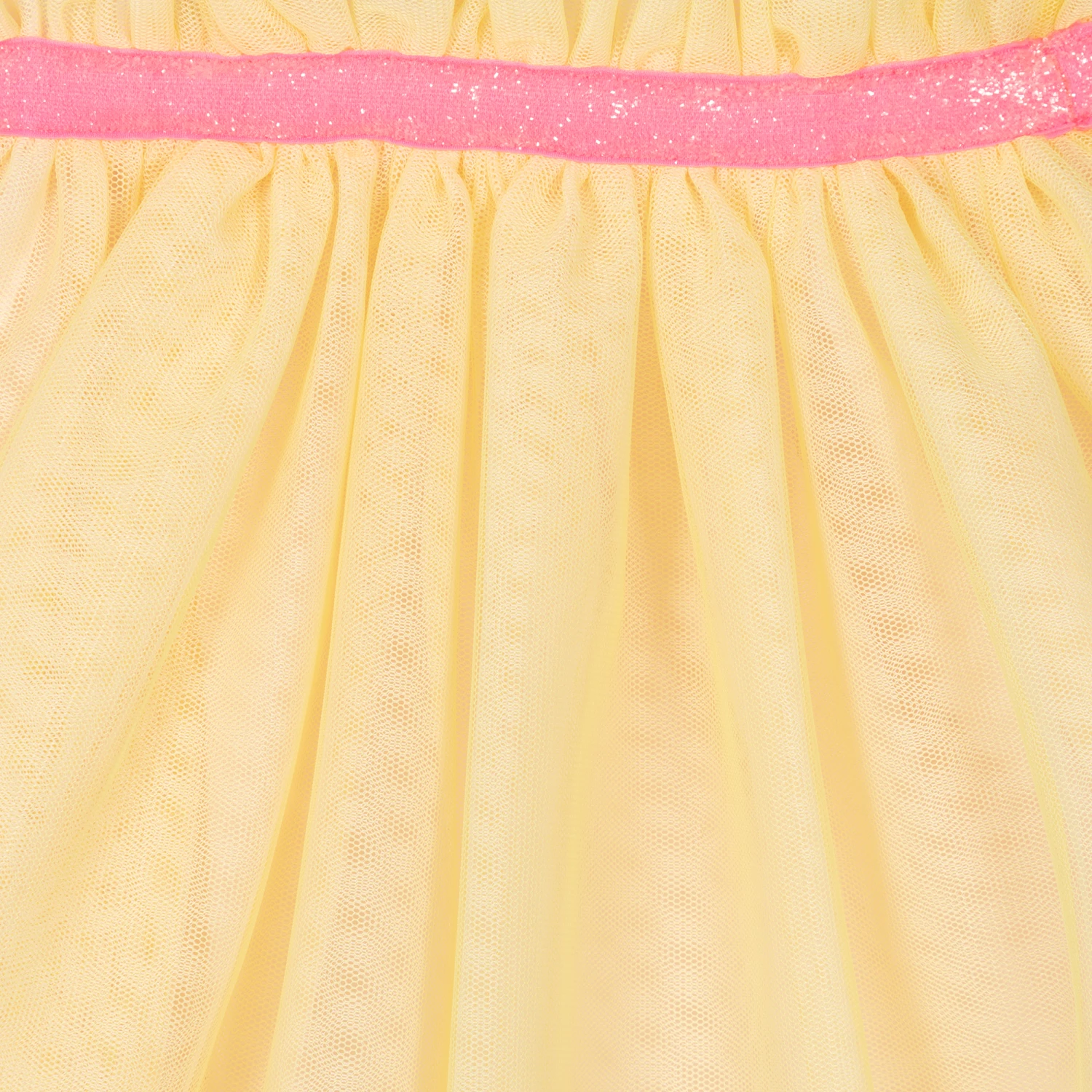 Billieblush Girls White & Yellow Palm Tree Tulle Dress 5 Billieblush Girls White & Yellow Palm Tree Tulle Dress - Image 3