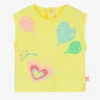 Billieblush Girls Yellow Beaded Cotton T-Shirt