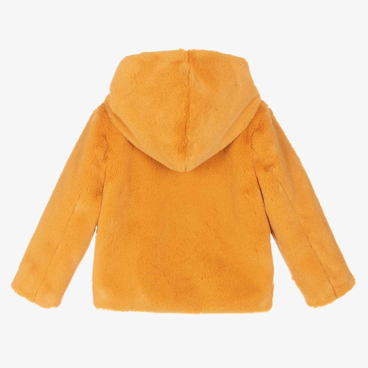 Billieblush Girls Yellow Faux Fur Jacket 5 Billieblush Girls Yellow Faux Fur Jacket - Image 3