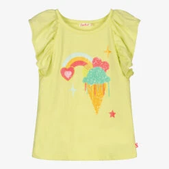 Billieblush Girls Yellow Ice Cream T-Shirt