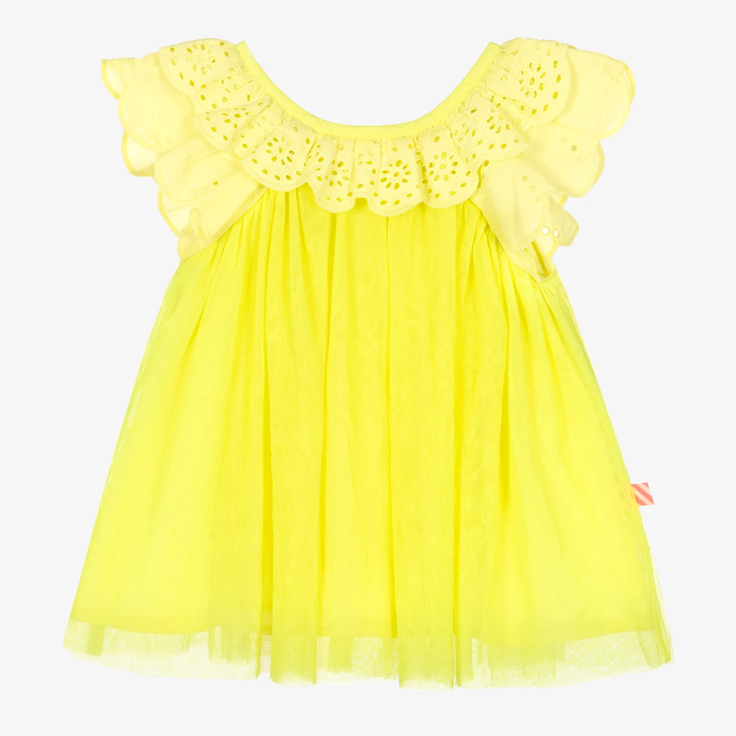 Billieblush Girls Yellow Ruffle Tulle Dress 3 Billieblush Girls Yellow Ruffle Tulle Dress