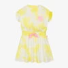 Billieblush Girls Yellow Tie-Dye Cotton Dress