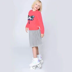 Billieblush Glittery Silver Pleated Skirt -Billieblush billieblush glittery silver pleated skirt 406579 1d01c4a52ad3993b93901f12feb604726ac561f6 outfit