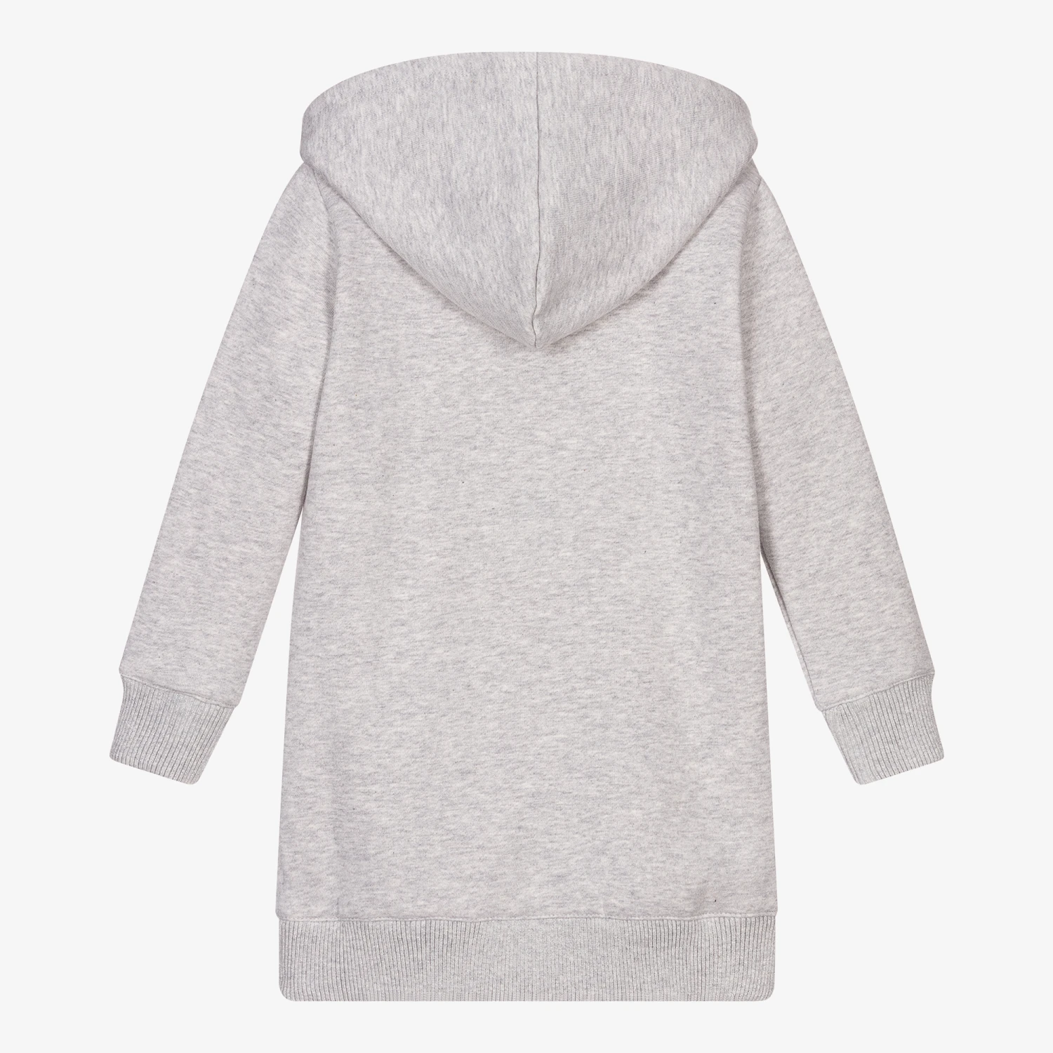 Billieblush Grey Cotton Hoodie Dress 4 Billieblush Grey Cotton Hoodie Dress - Image 2