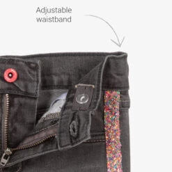 Billieblush Grey Glitter Stripe Jeans -Billieblush billieblush grey glitter stripe jeans 406447 c6f58315fe1af9bbbb207b429411f4d72301b898