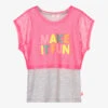 Billieblush Grey & Neon Pink 2-in-1 Top -Billieblush billieblush grey neon pink 2 in 1 top 439447 b2547849965d746b94aedcbbdedbf4e25ffb0346