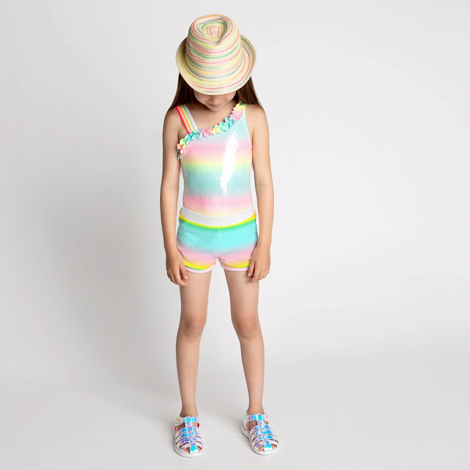 Billieblush Multicolour Rainbow Shorts 4 Billieblush Multicolour Rainbow Shorts - Image 2