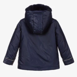 Billieblush Navy Blue Hooded Puffer Jacket -Billieblush billieblush navy blue hooded puffer jacket 406506 a17bd0b70c4a52ea8d4e9a88618dcb9add18c215
