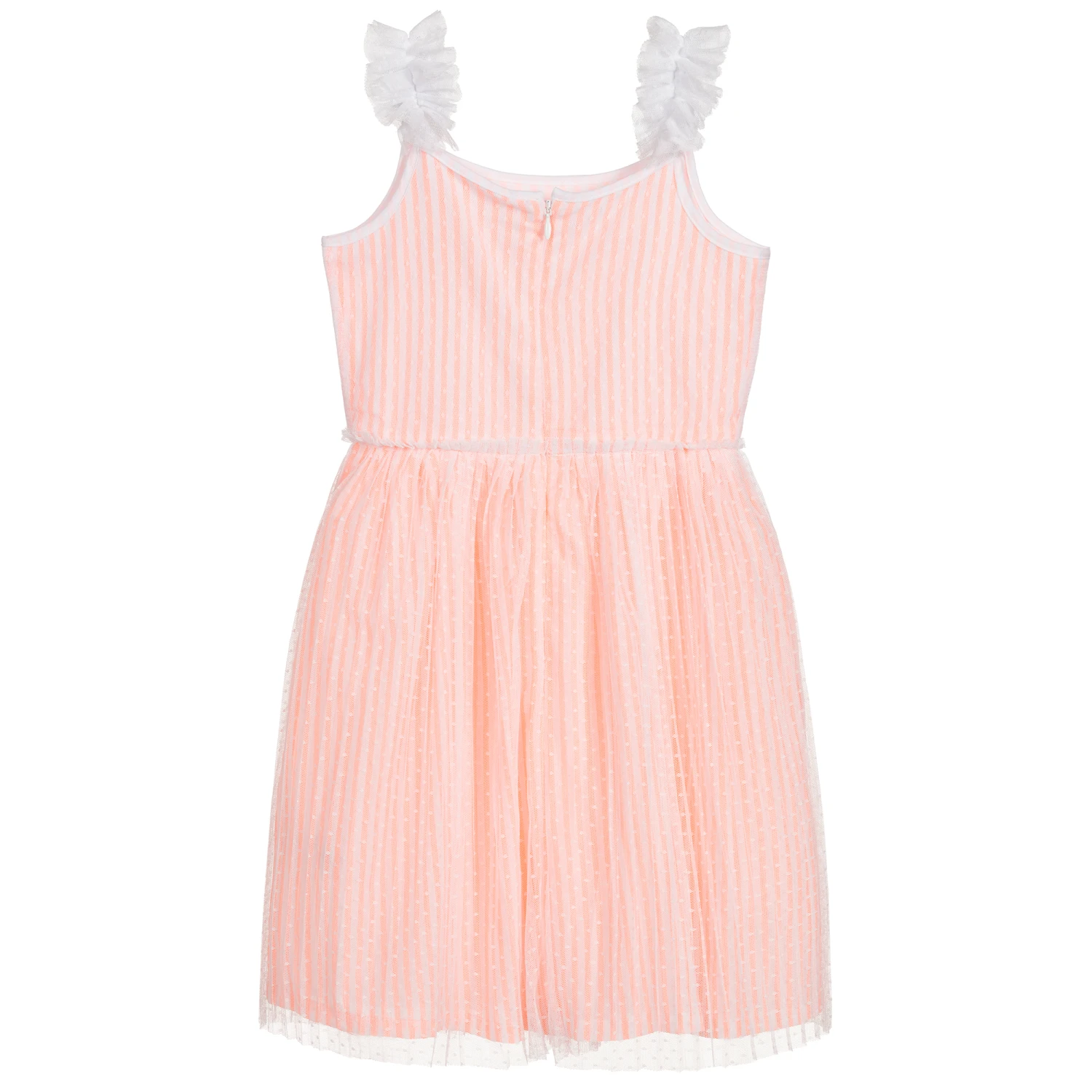 Billieblush Pink Cotton & Tulle Dress 5 Billieblush Pink Cotton & Tulle Dress - Image 3