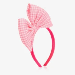 Billieblush Pink Gingham Bow Hairband