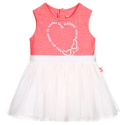 Billieblush Pink Heart Tulle Dress