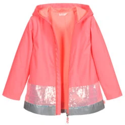 Billieblush Pink Hooded Sequin Raincoat -Billieblush billieblush pink hooded sequin raincoat 382424 eb891506b69e36c20470ab410a625e71f7376c5f