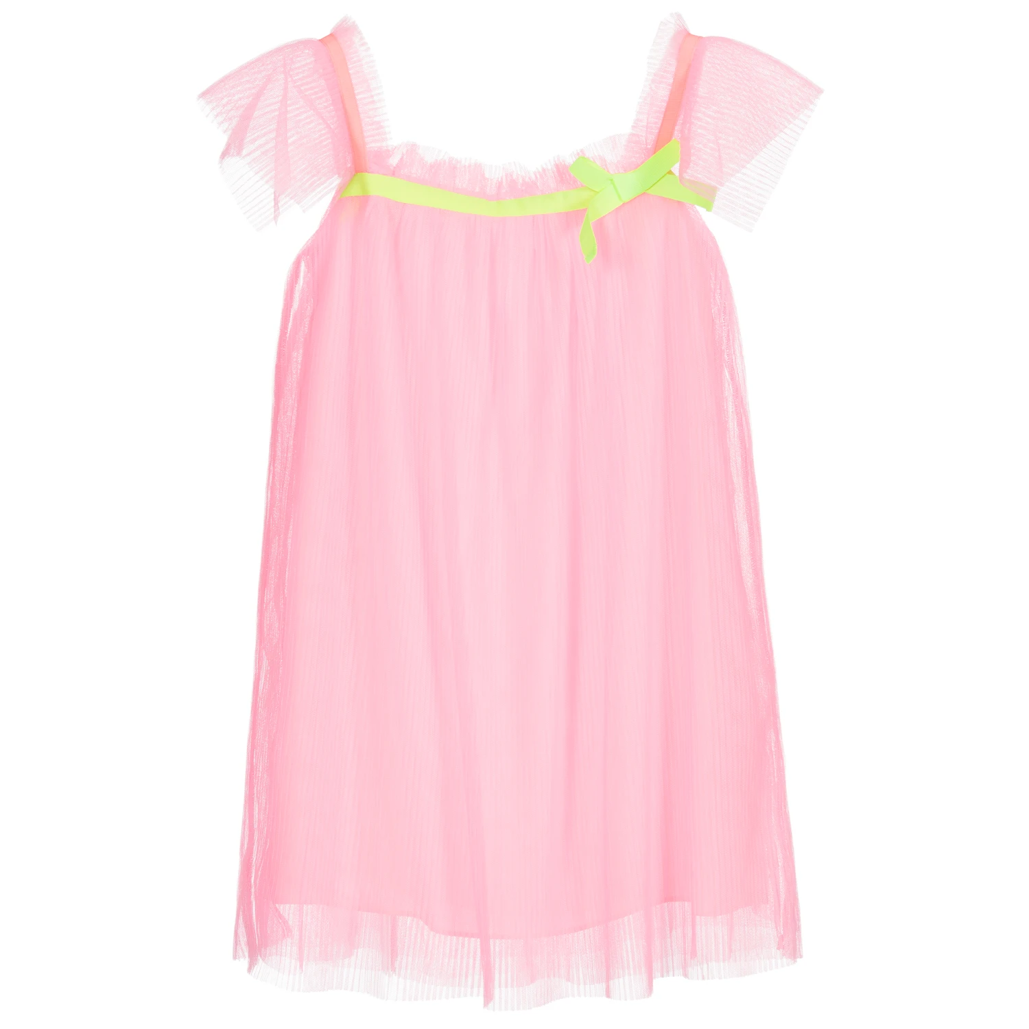 Billieblush Pink Pleated Mesh Dress 3 Billieblush Pink Pleated Mesh Dress