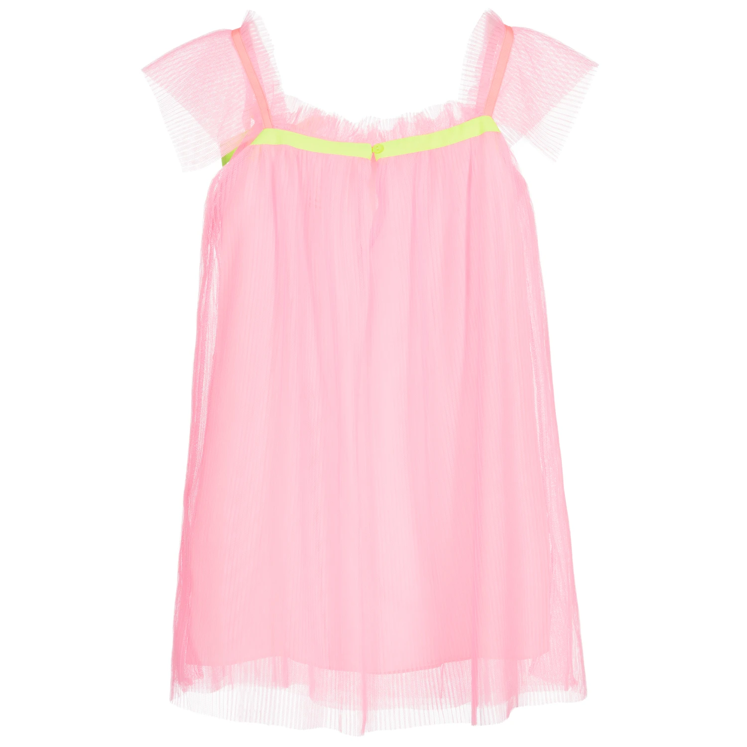 Billieblush Pink Pleated Mesh Dress 5 Billieblush Pink Pleated Mesh Dress - Image 3