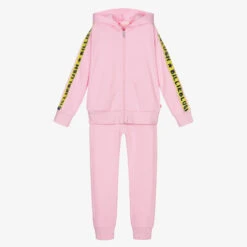 Billieblush Pink Sequin Logo Tracksuit