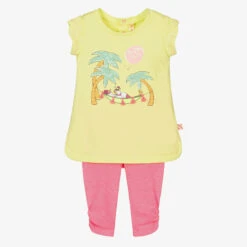 Billieblush Pink & Yellow Leggings Set