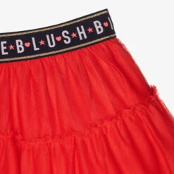Billieblush Red Tulle Logo Skirt -Billieblush billieblush red tulle logo skirt 406577 480939344914b9b43fd3e7b0f31762f8f6331a24