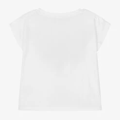 Billieblush White Cotton Flamingo T-Shirt -Billieblush billieblush white cotton flamingo t shirt 439564 4abaf21a5ee10ce035ee81880a1e6bcef26ff11a