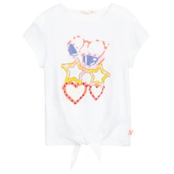 Billieblush White Cotton Glasses T-Shirt