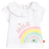 Billieblush White Cotton Rainbow T-Shirt