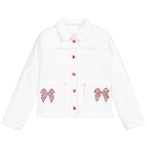 Billieblush White Denim Jacket -Billieblush billieblush white denim jacket 382463 2744ff6eacea6eeab5ea995151eb370fd8026446