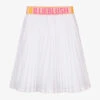 Billieblush White Glitter Pleated Skirt