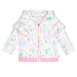 Billieblush White Mermaid Zip-Up Top