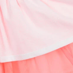 Billieblush White & Neon Pink Jersey Dress -Billieblush billieblush white neon pink jersey dress 382485 ec859d1f5efa264978801986d04aed7457463822