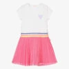 Billieblush White & Pink Pleated Dress -Billieblush billieblush white pink pleated dress 439490 f3d2cc0988a5c6c03af2319946c2d56b498ea251