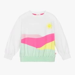 Billieblush White & Pink Sun Sweatshirt