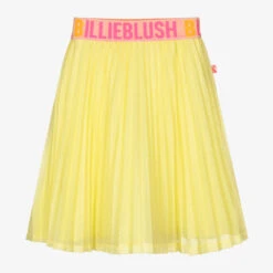 Billieblush Yellow Glitter Pleated Skirt